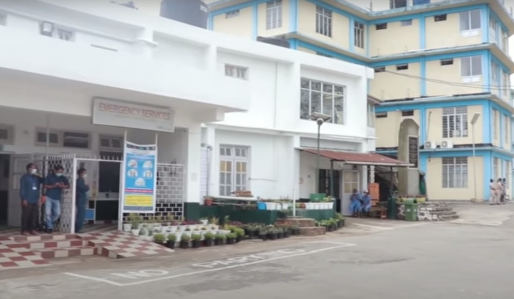 A view of District Hospital Mon. (Screengrab:   The Land Of Angh/YouTube)